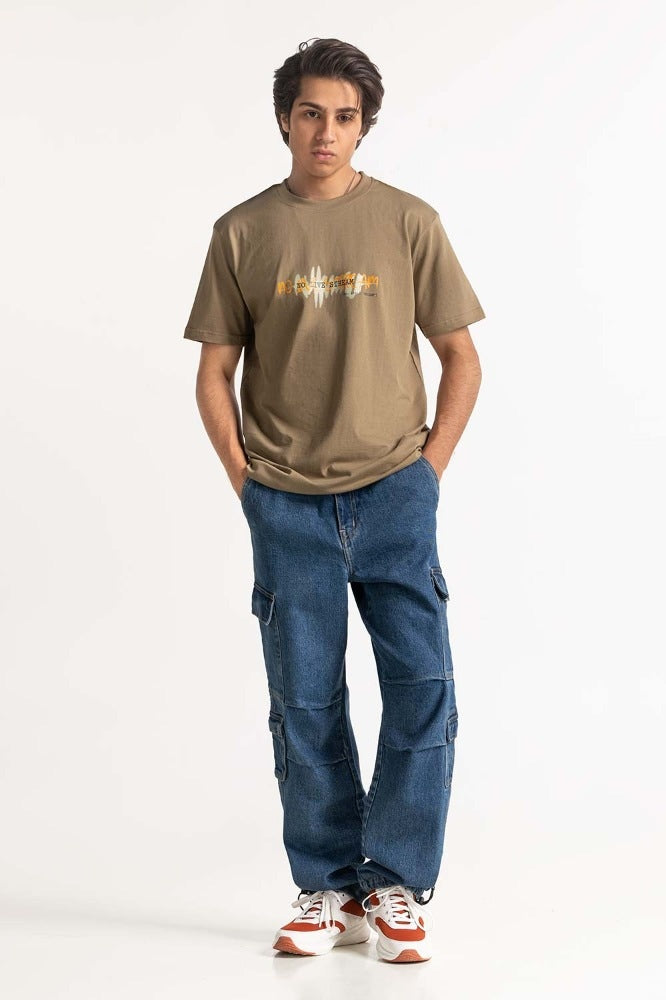 Tropical Brown Graphic Tee MN-TS-GP-S24-903