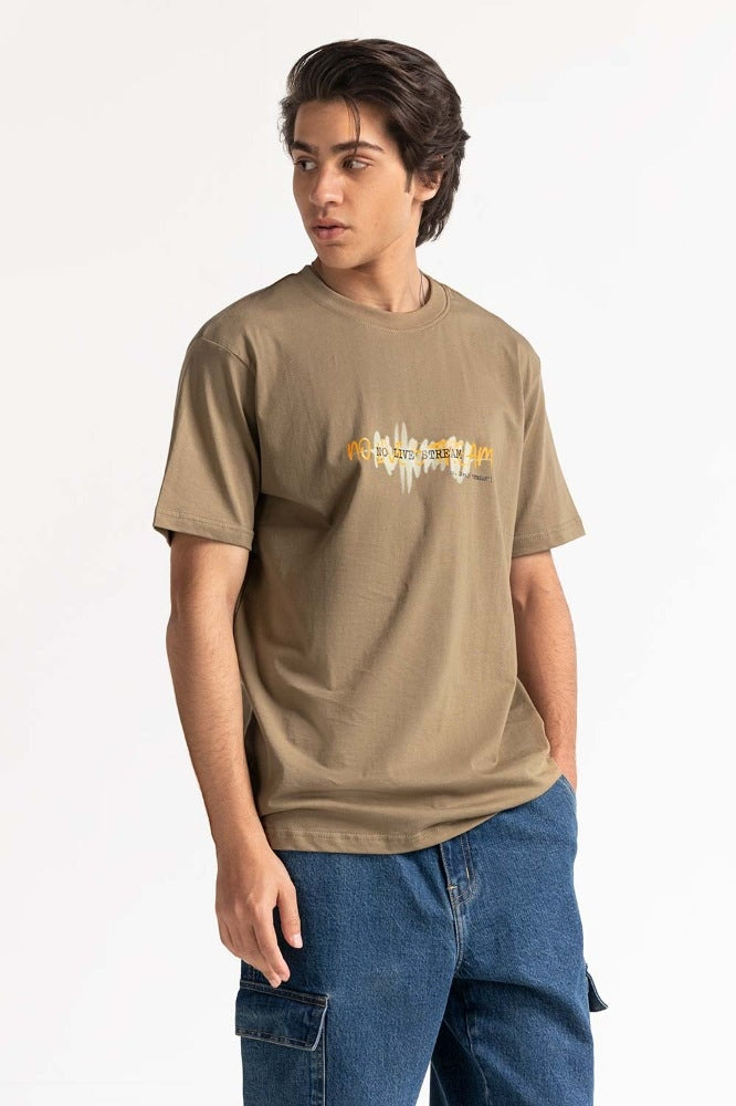 Tropical Brown Graphic Tee MN-TS-GP-S24-903