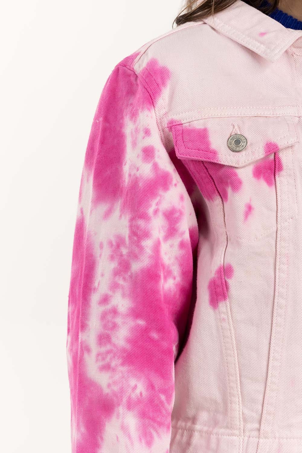 Girls Tie Dye Pink Jacket 224-410-056