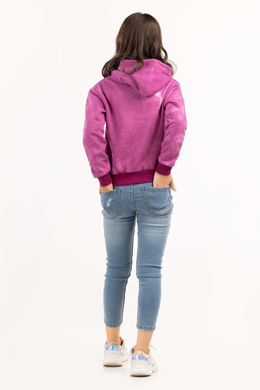 Junior Girl Tie Dye Purple Hoodie 224-412-065