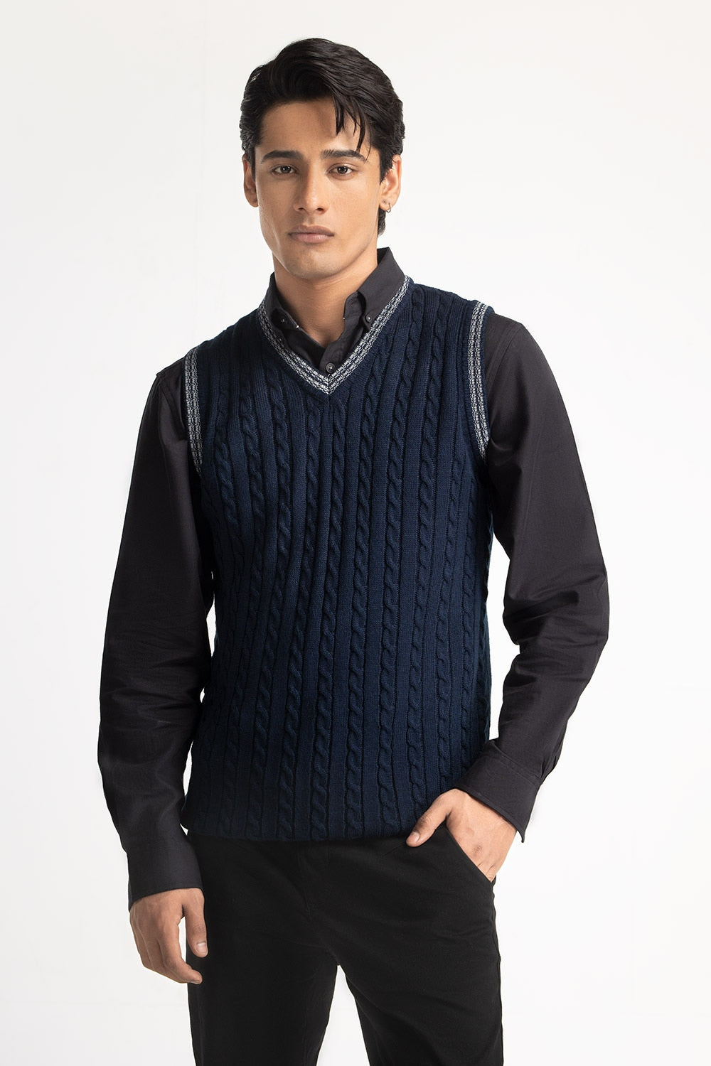 V Neck Sweater MN-SWT-WS24-167