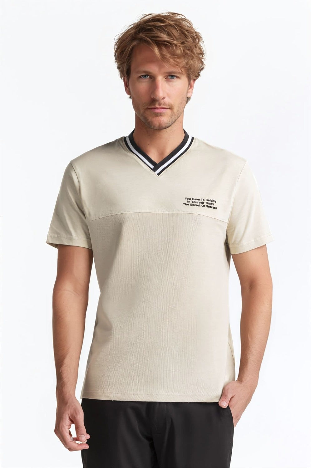 V Neck Tee TS-CNSJ24-197