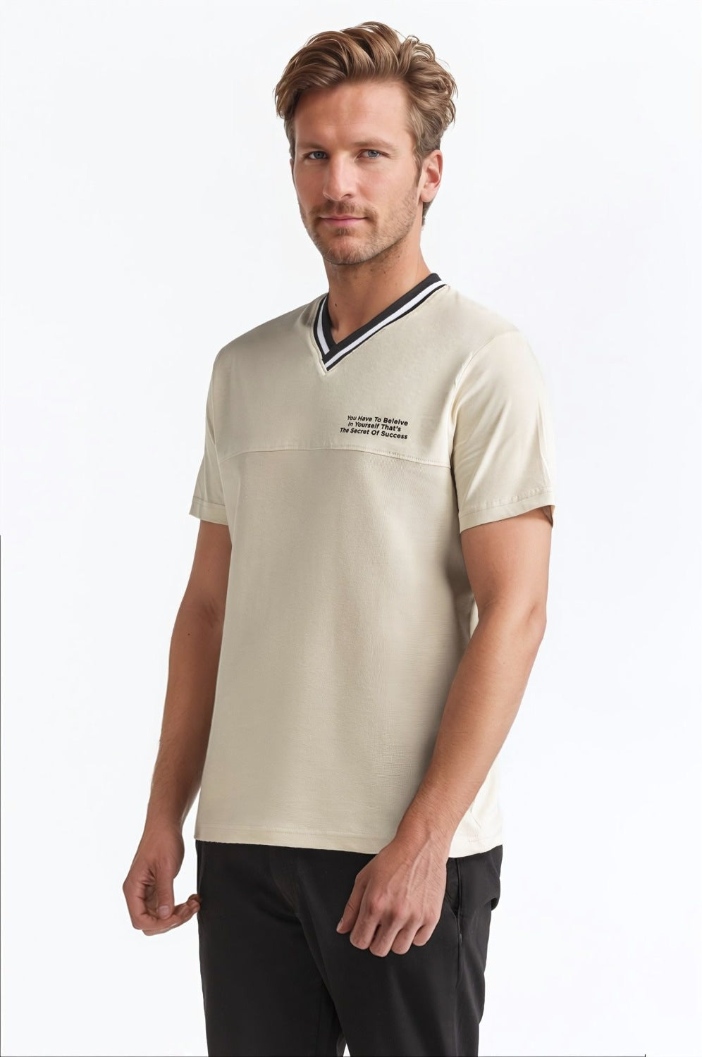 V Neck Tee TS-CNSJ24-197