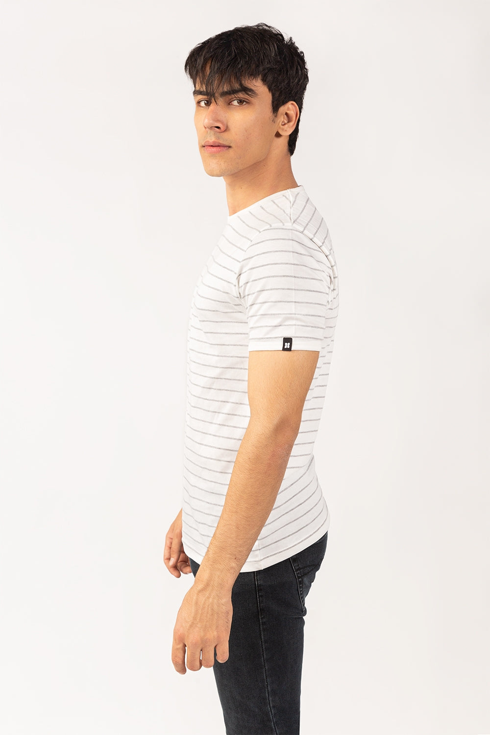 White Grey T-Shirt YD-URB-TEE-D16-01