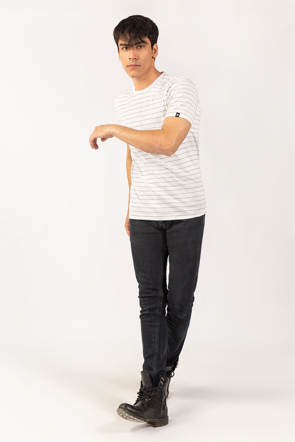 White Grey T-Shirt YD-URB-TEE-D16-01
