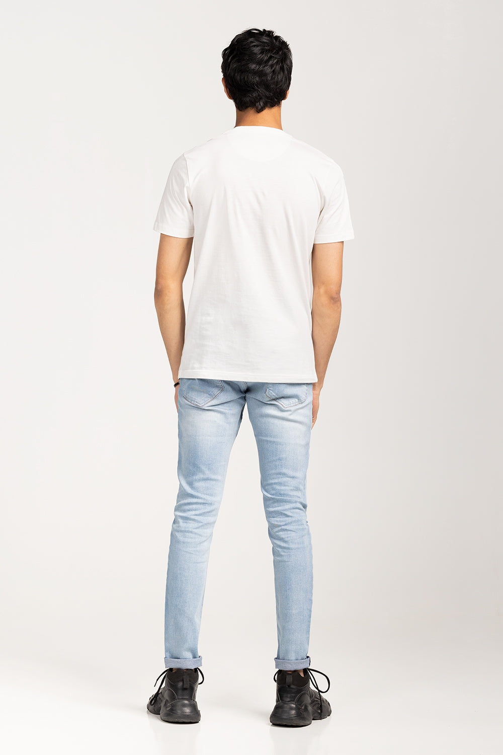 White-Grey Urban T-Shirt YD-URB-TEE-D13-01