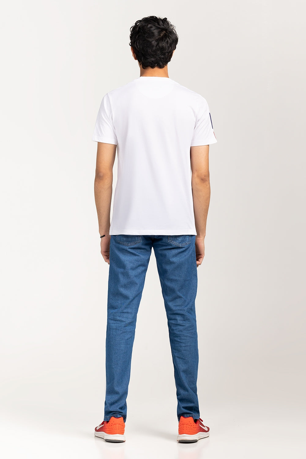 White-Navy Urban T-Shirt YD-URB-TEE-D14-01