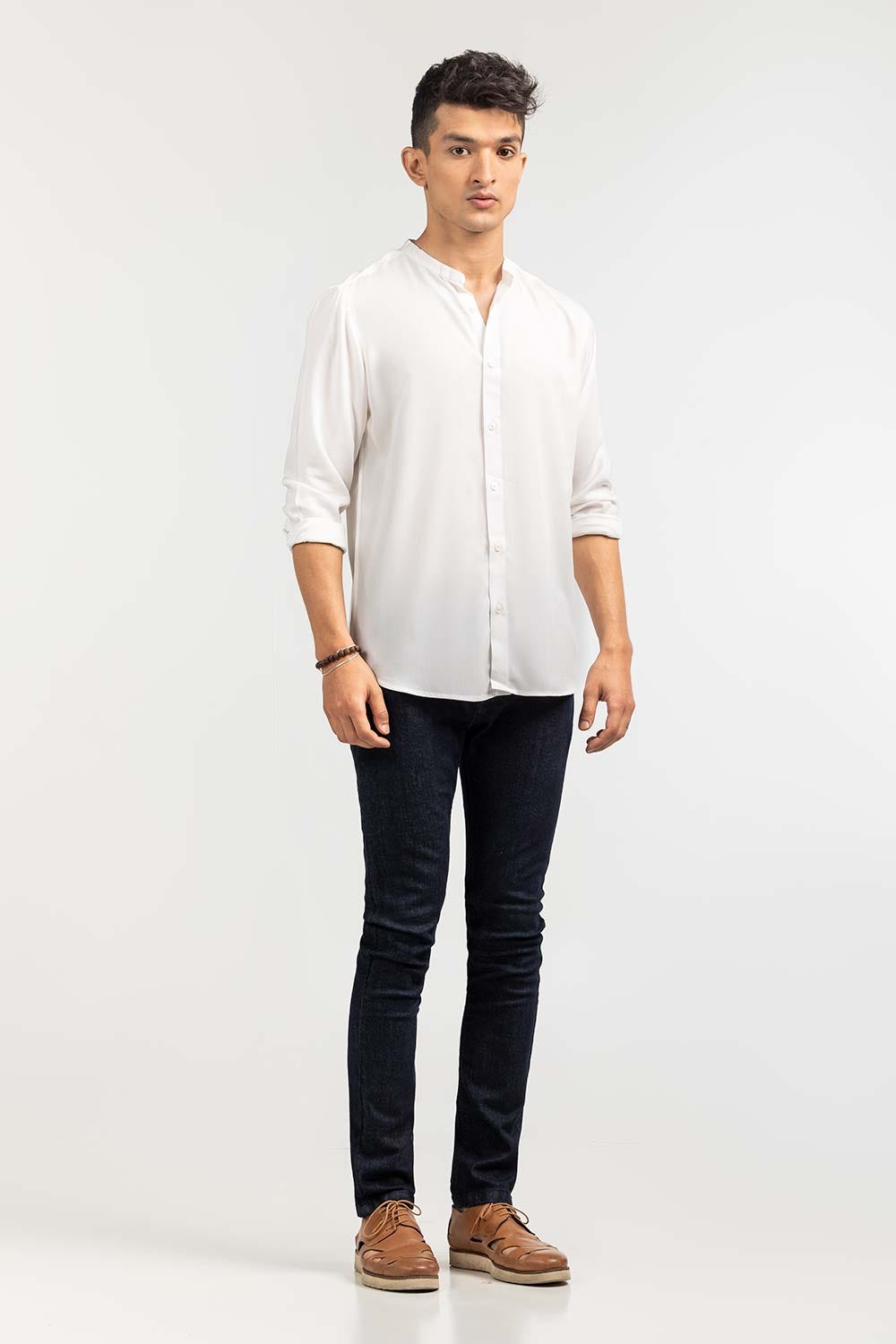 White Basic Casual Shirt CS-PD22-002