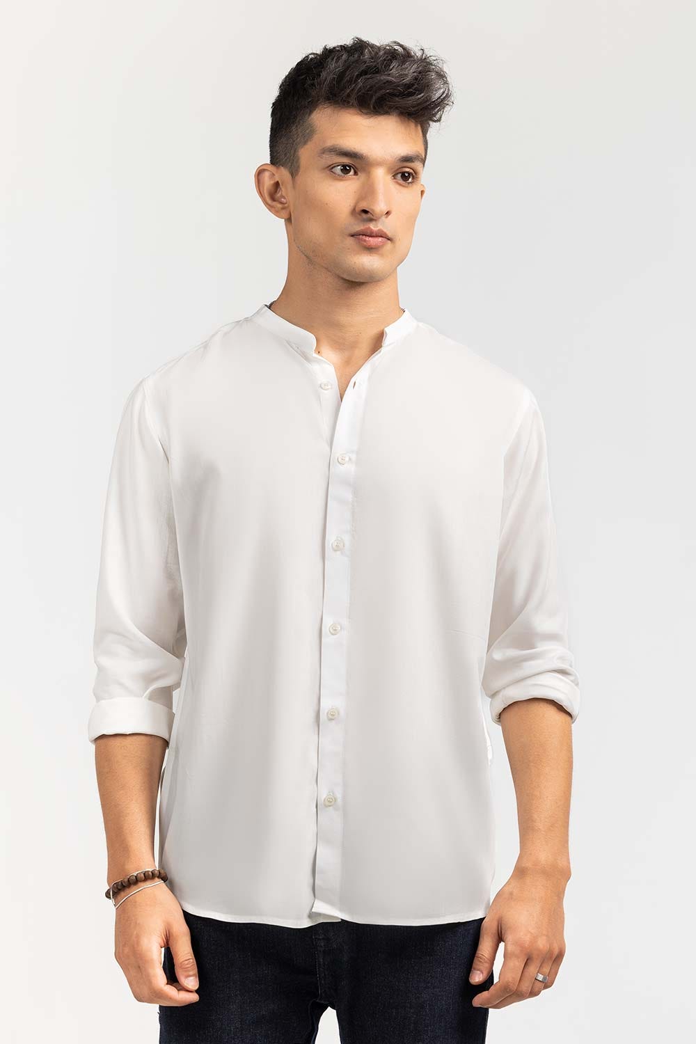 White Basic Casual Shirt CS-PD22-002