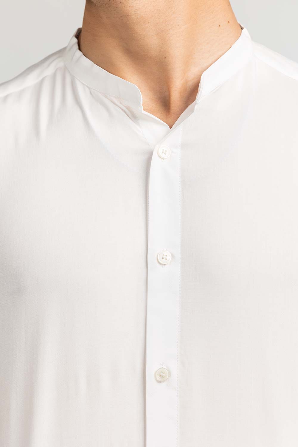 White Basic Casual Shirt CS-PD22-002