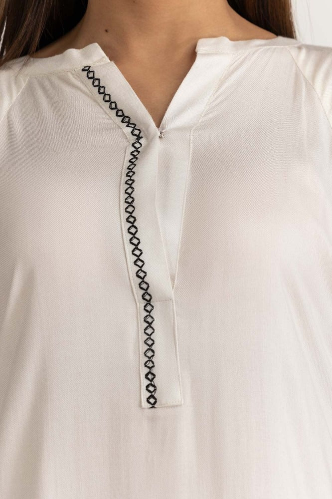 White Basic Dress WM-DRSWS23-013