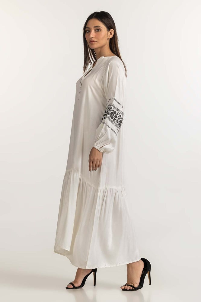 White Basic Dress WM-DRSWS23-013