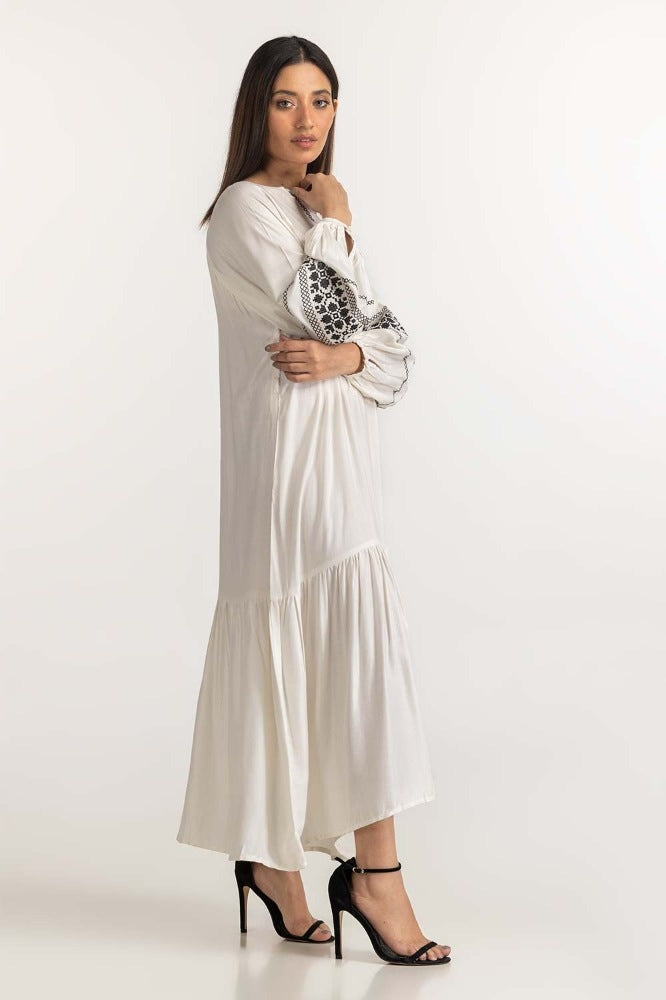 White Basic Dress WM-DRSWS23-013