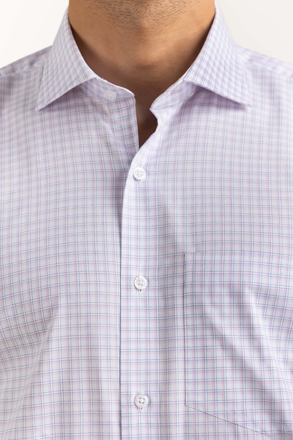 White Basic Dyed Formal Shirt MN-FS-YD23-001