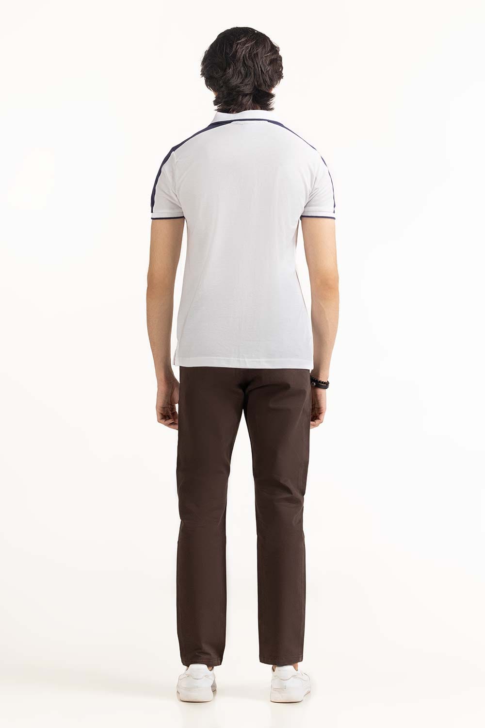 White Basic Polo PS-FPK23-019