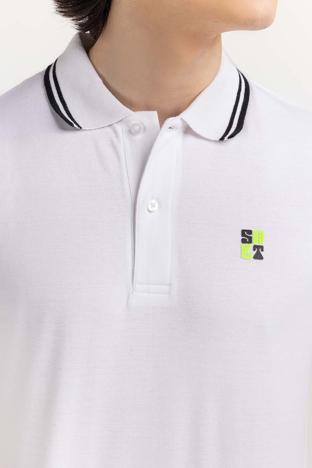White Basic Polo PS-FPK23-075