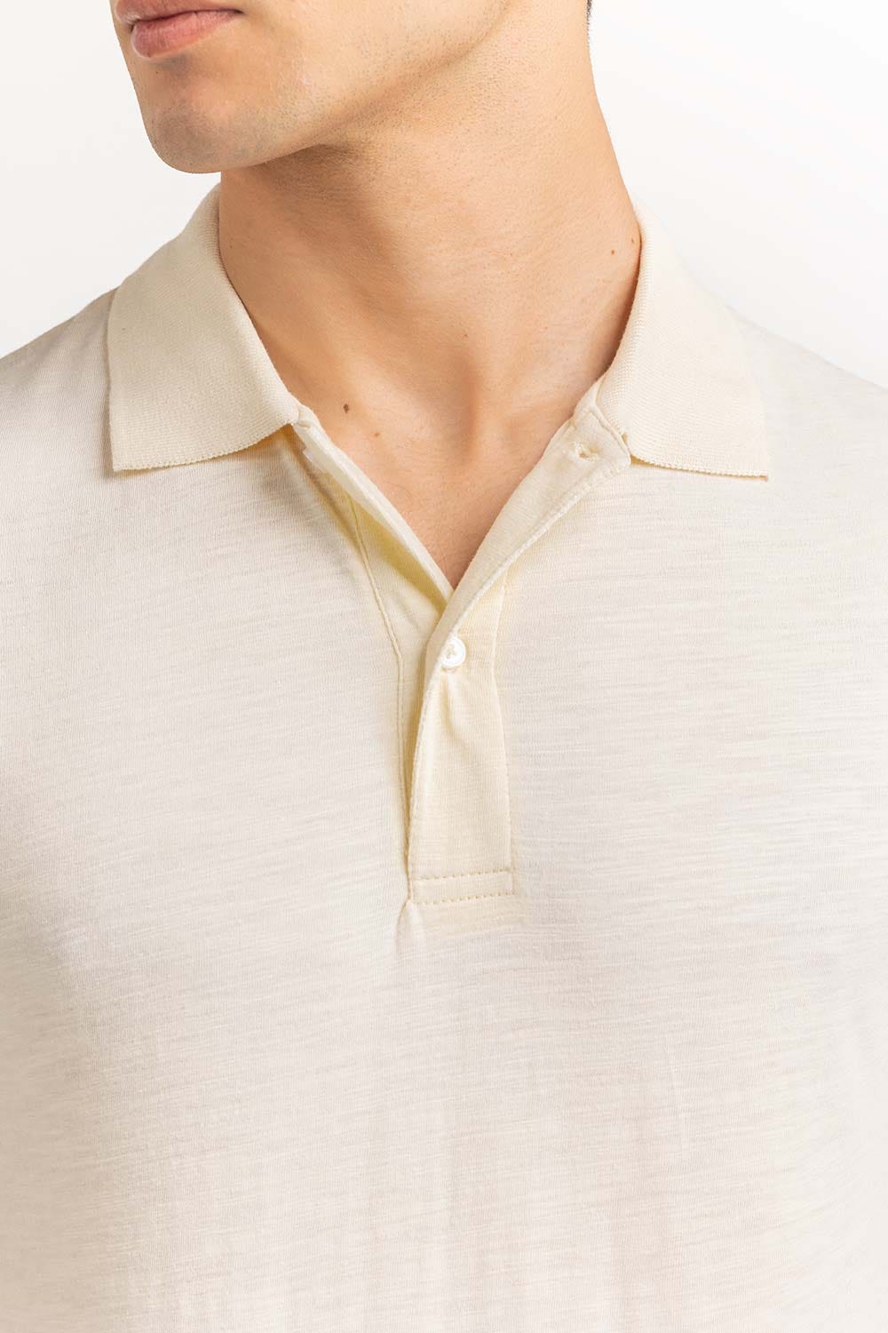 White Basic Polo PS-FSJ23-092