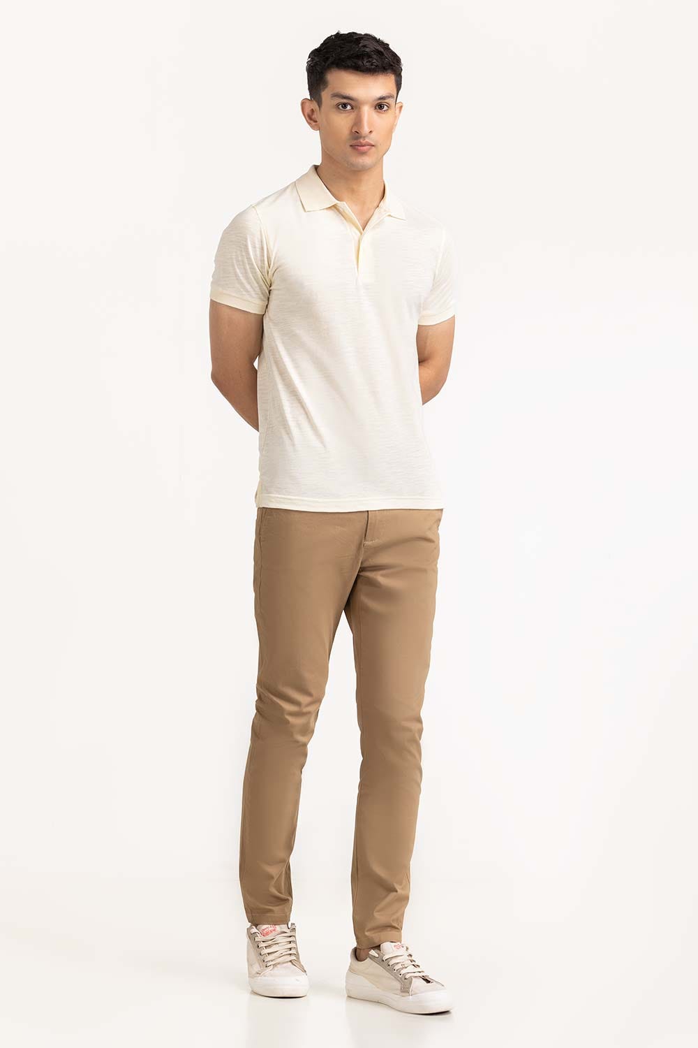 White Basic Polo PS-FSJ23-092