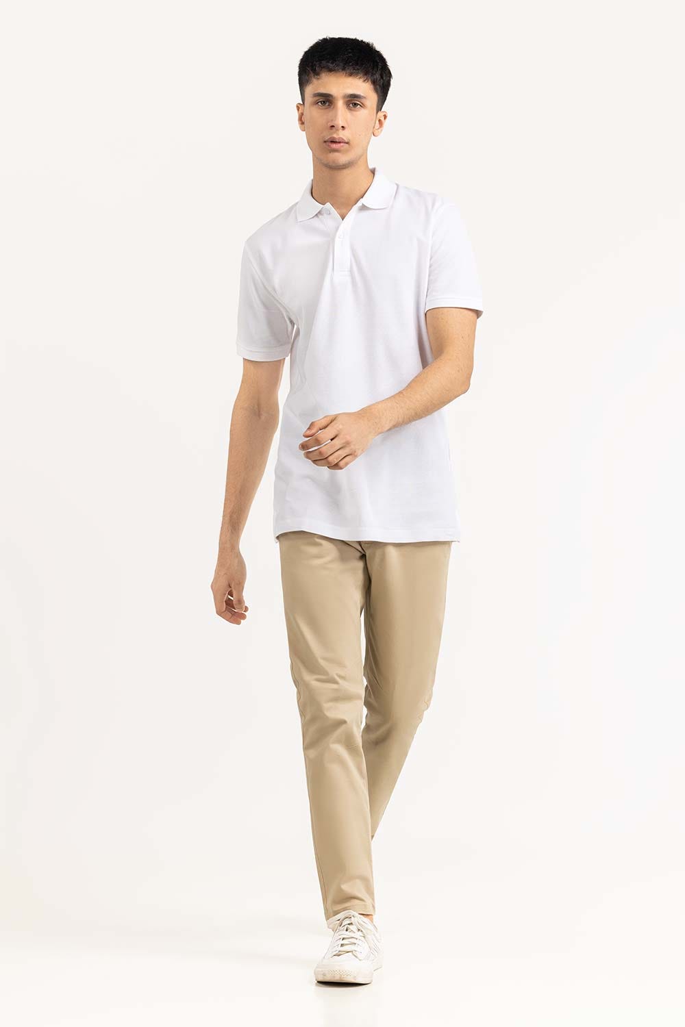 White Basic Polo PS-SIGPK23-240