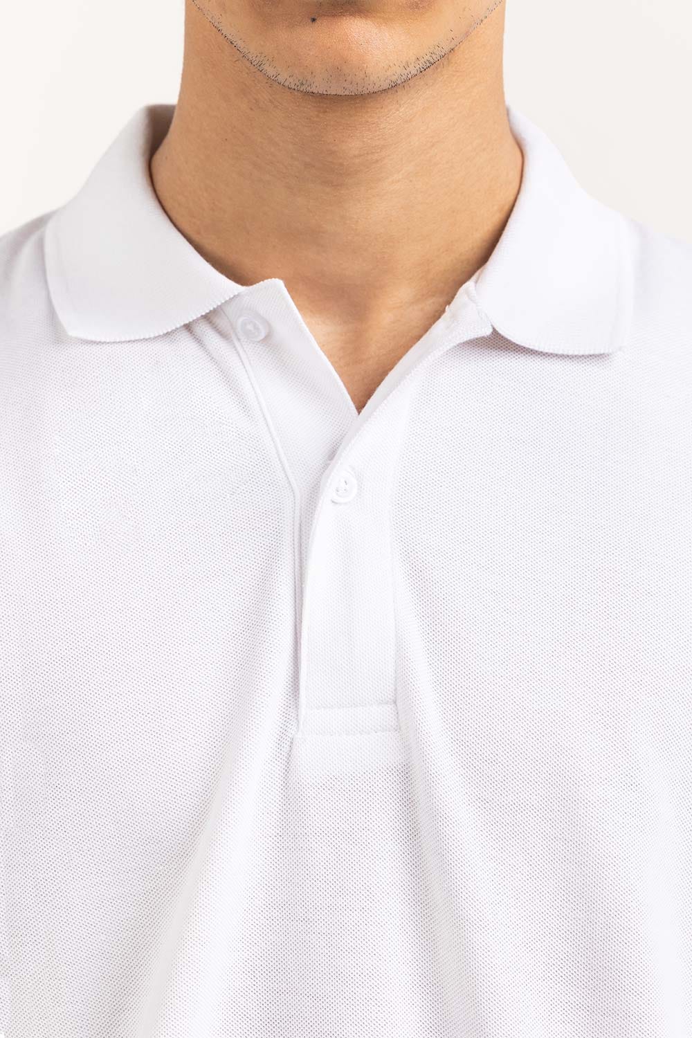 White Basic Polo PS-SIGPK23-240