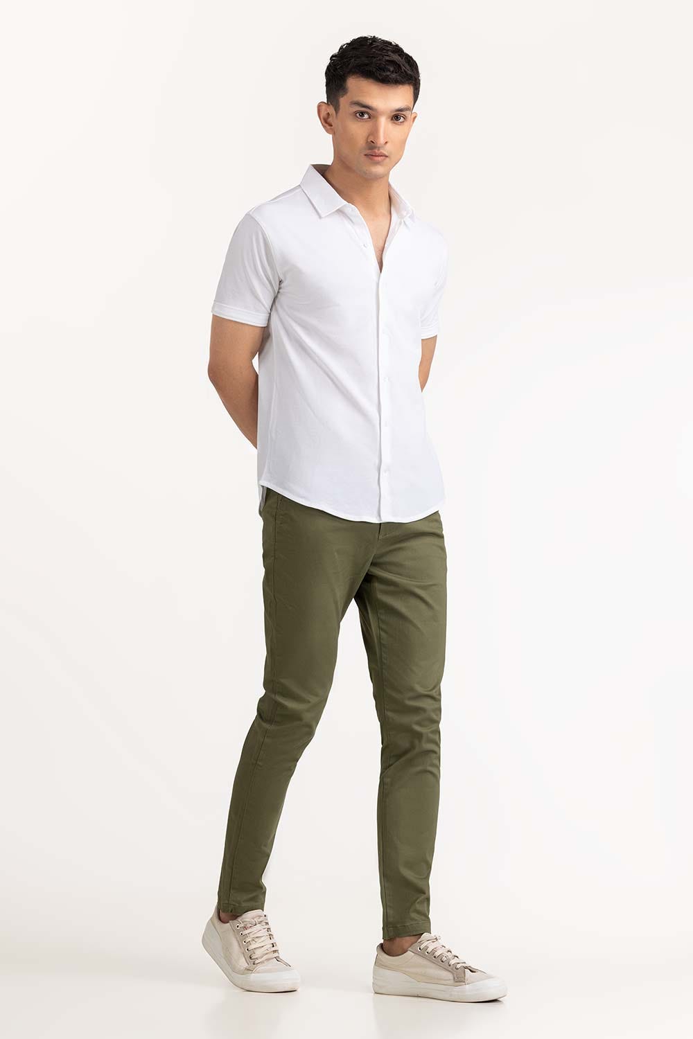 White Basic Shirt KS-HSPK23-035