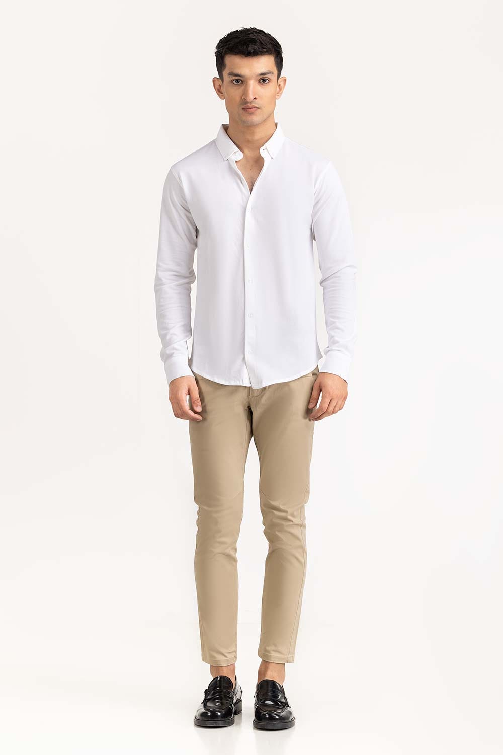 White Basic Shirt KS-HSPK23-039
