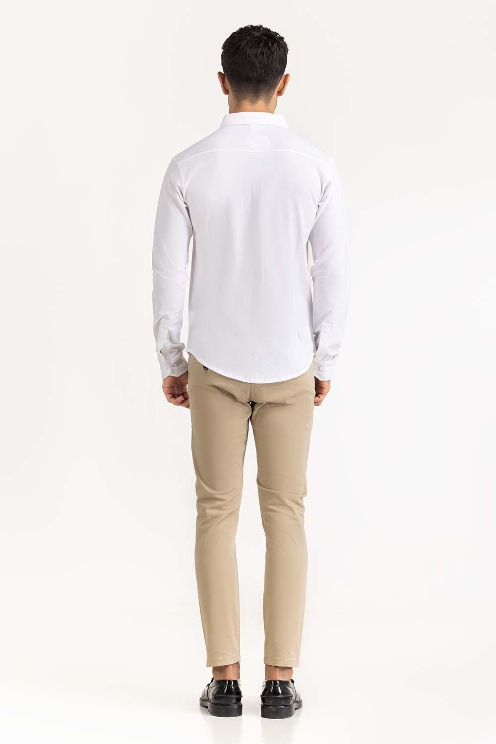 White Basic Shirt KS-HSPK23-039