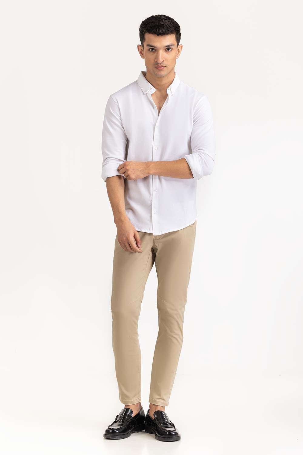 White Basic Shirt KS-HSPK23-039