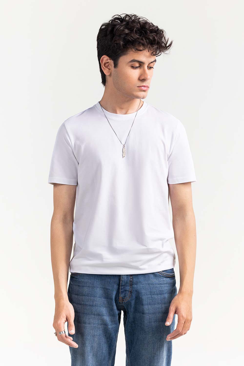 White Basic Signature T-Shirt JCN-SIG-D047
