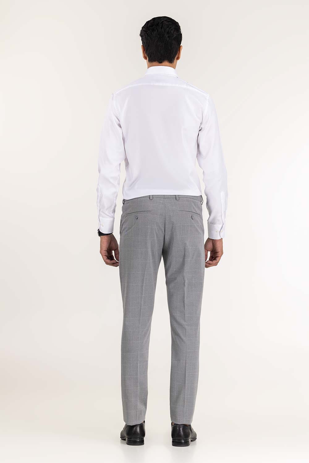 White Basic Smart Casual Shirt SC-YD22-008