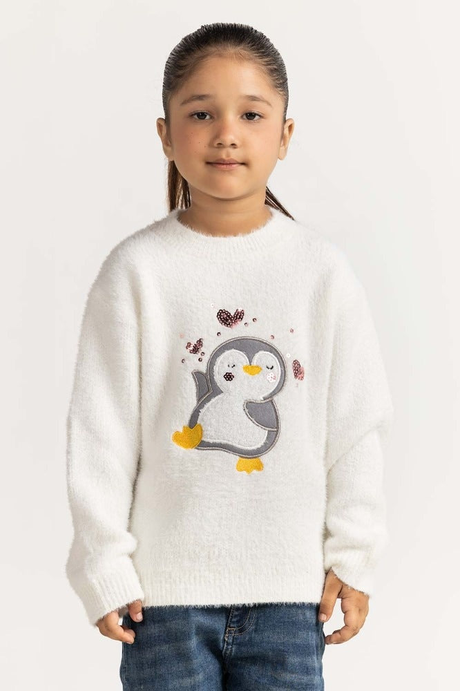 White Basic Sweater TG-SWT-WS23-014