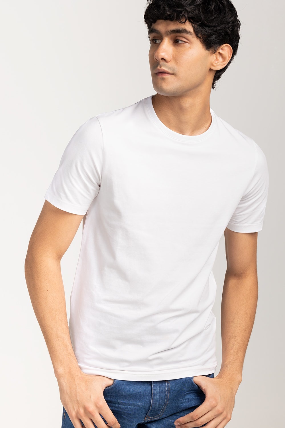 White Basic T-Shirt JCN-SIG-D039