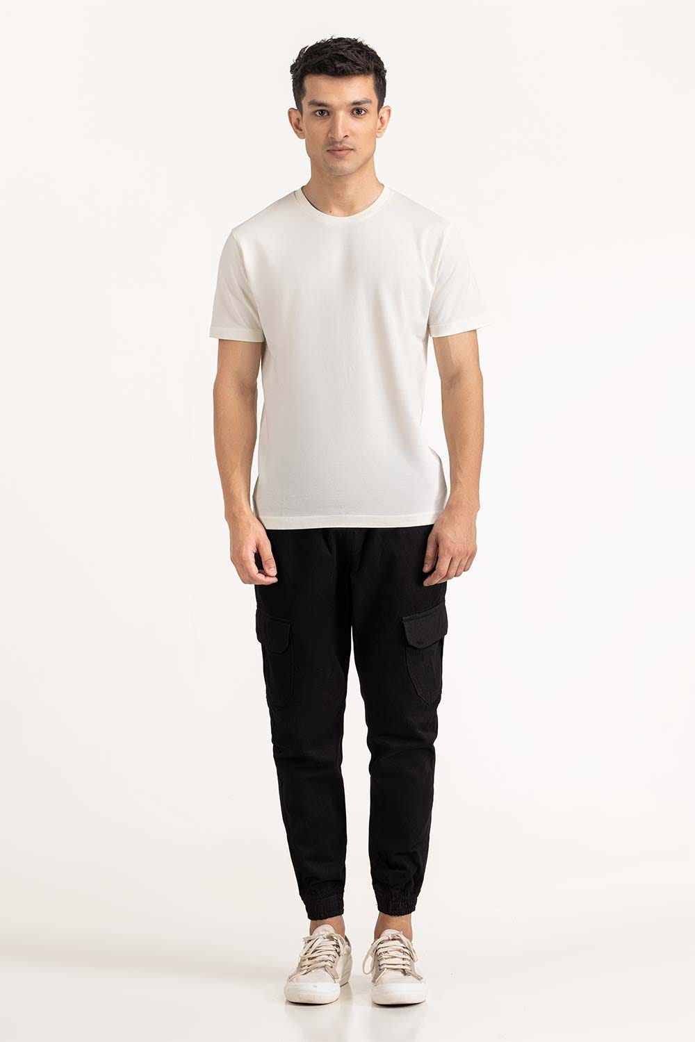 White Basic Tee TS-CNPK23-053