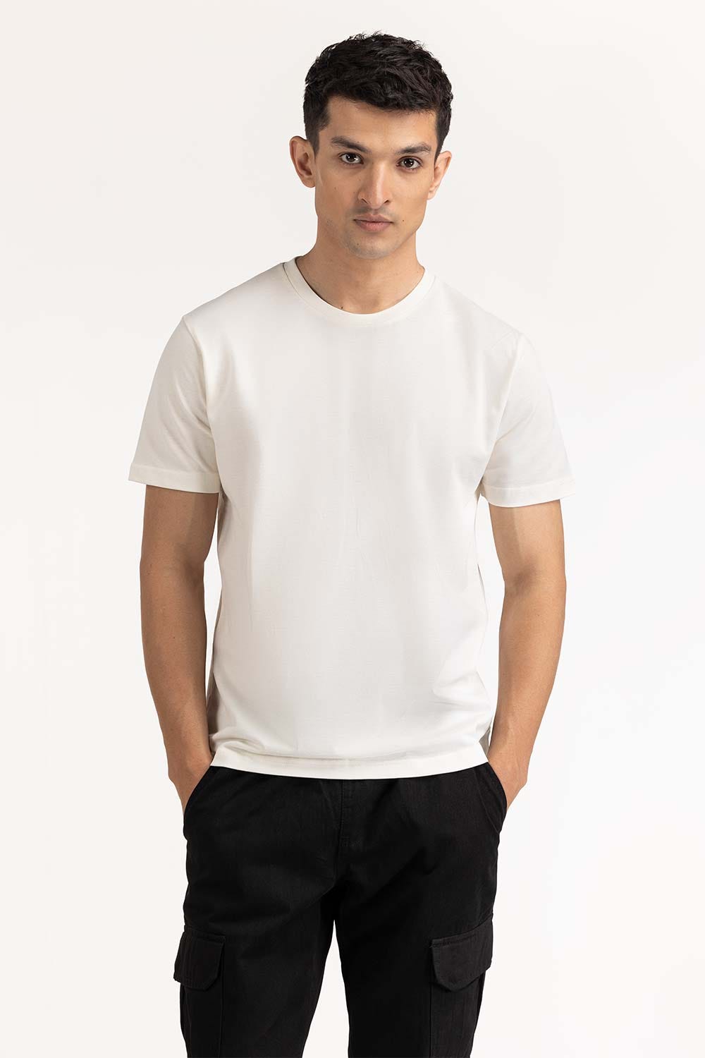White Basic Tee TS-CNPK23-053