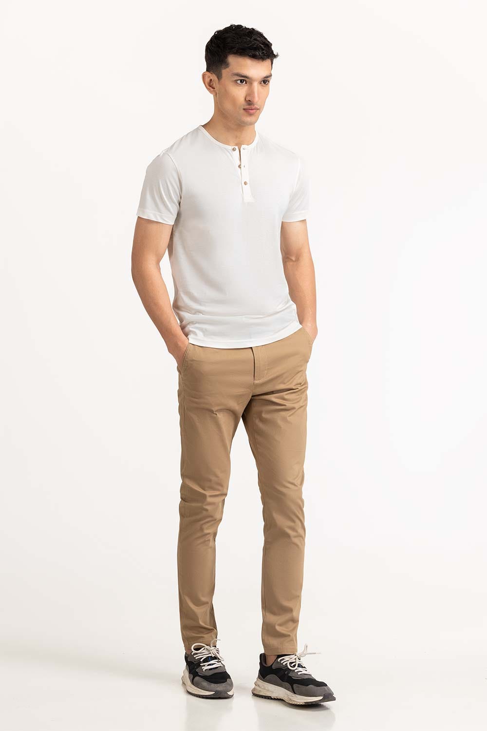 White Basic Tee TS-HLSJ23-067