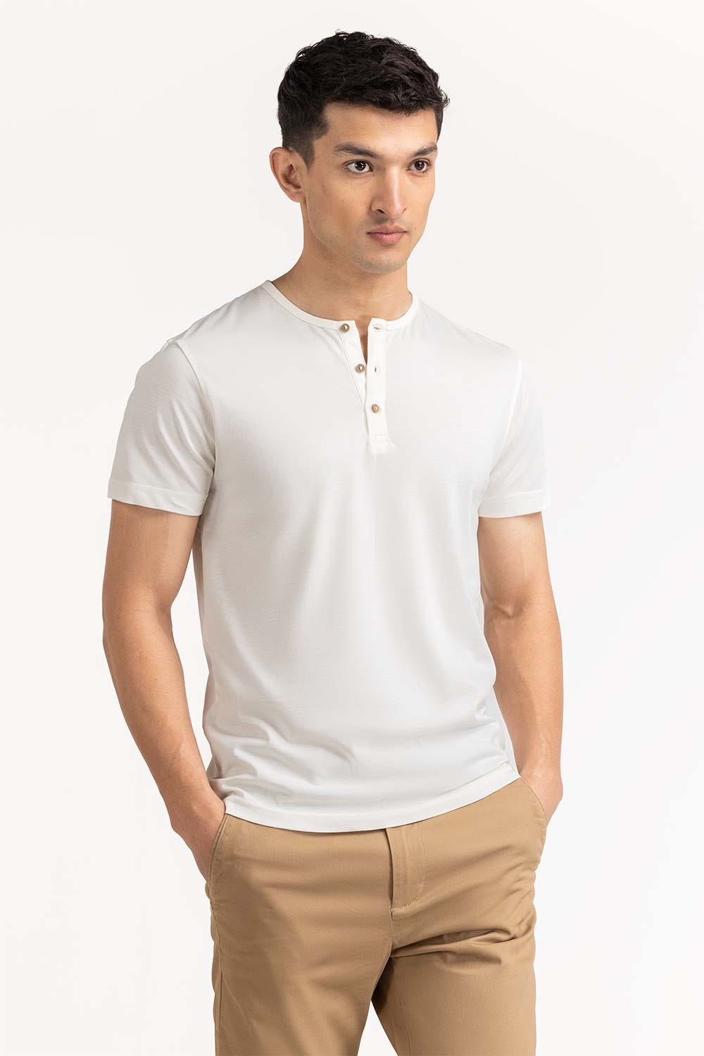 White Basic Tee TS-HLSJ23-067