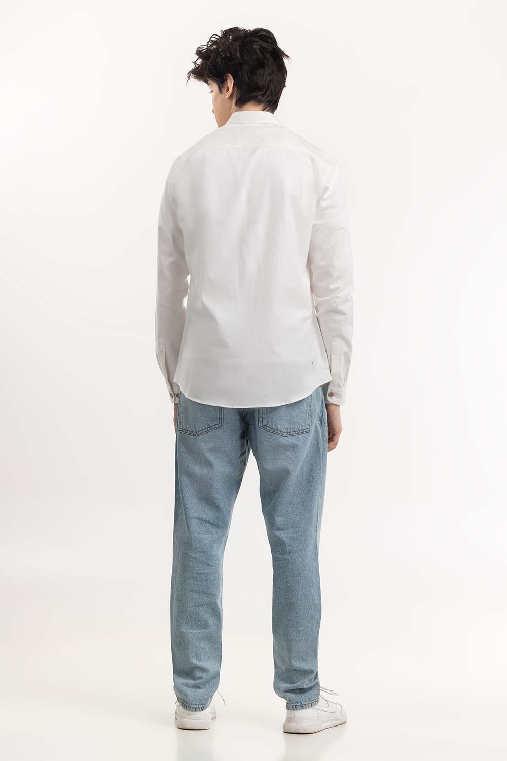 White Button Down Shirt 224-117-035