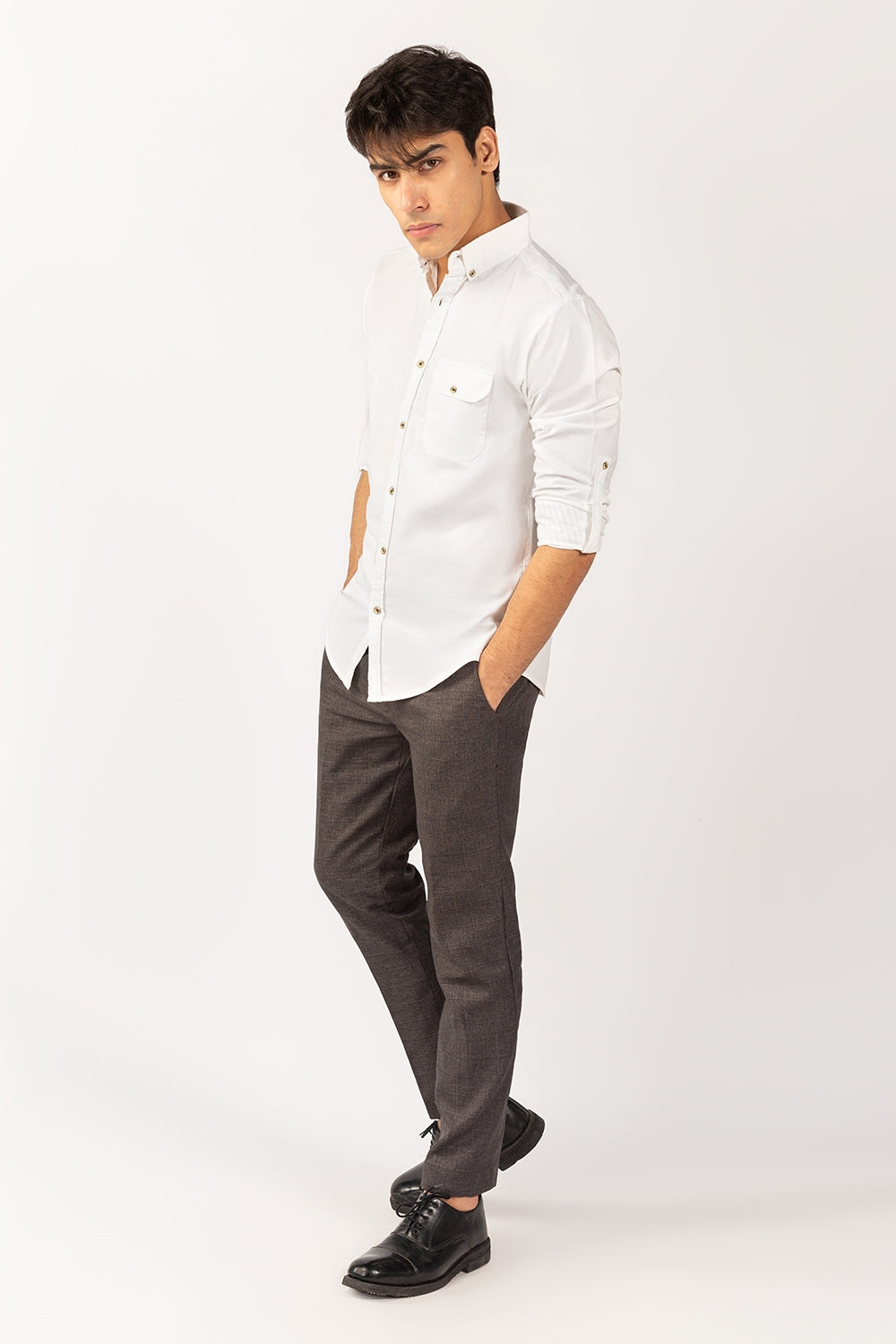 White Casual Shirt CM-PD-455 CS