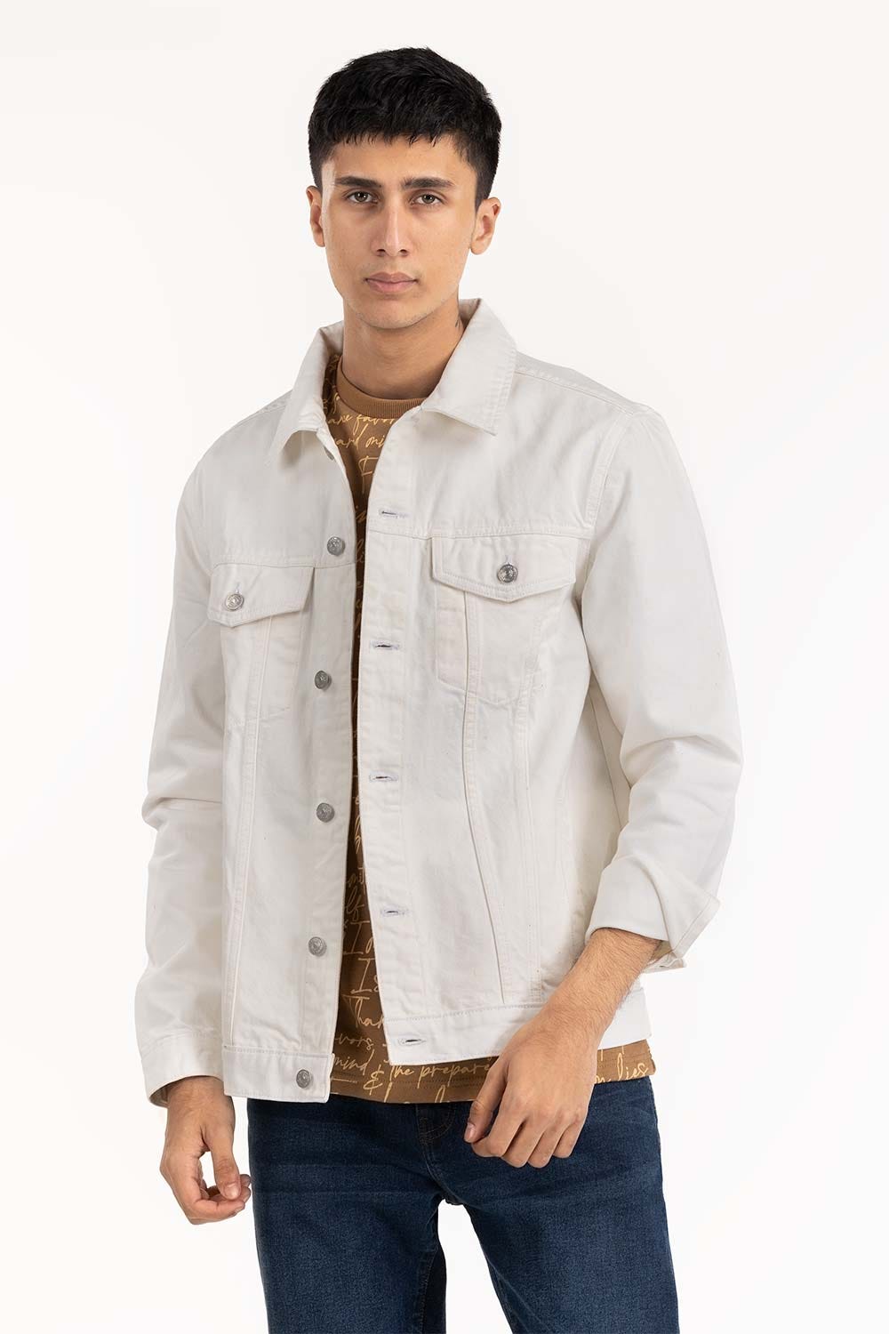 White Denim Jacket 224-110-040