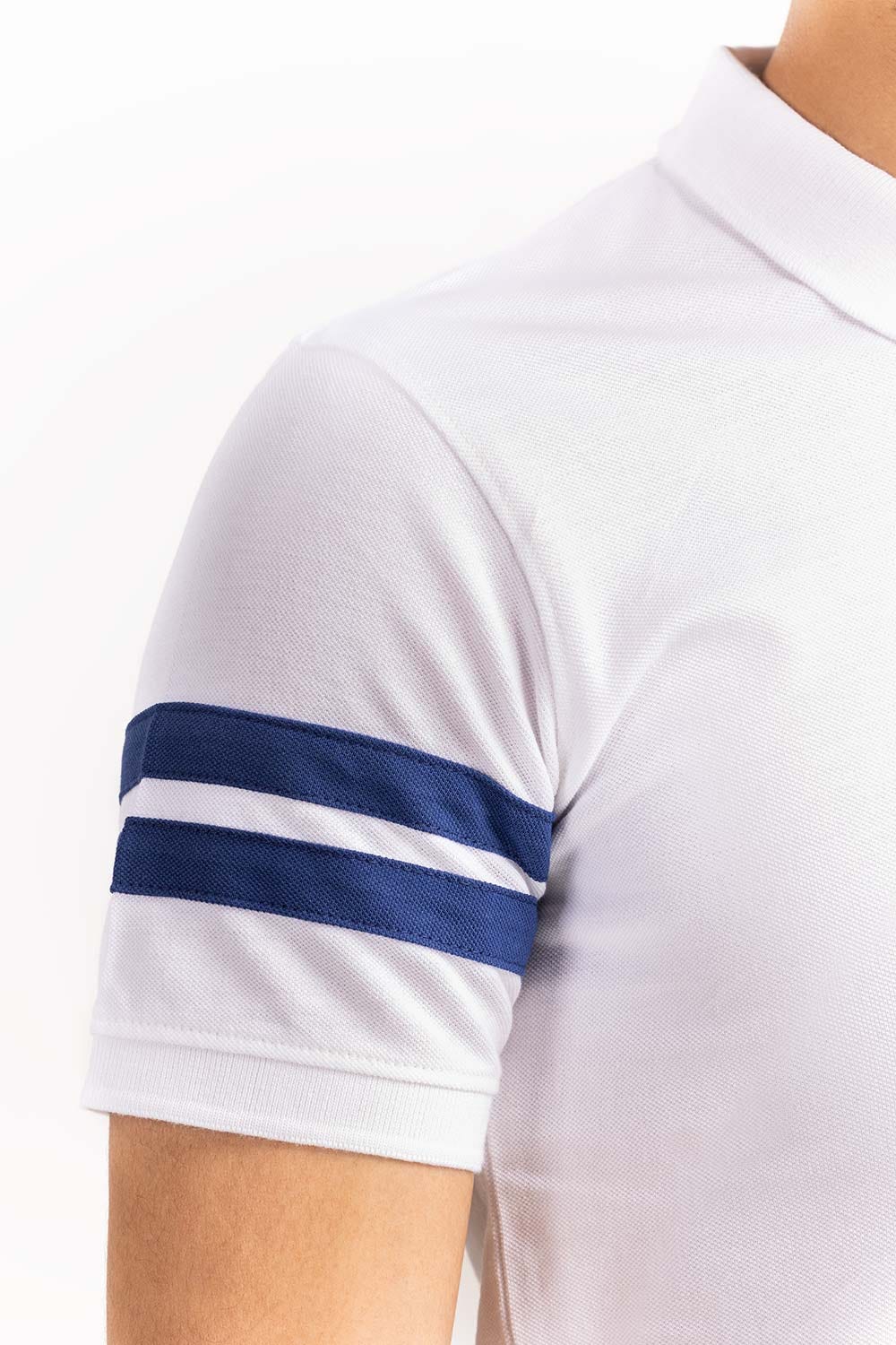 White Fashion Polo PS-FPK22-030
