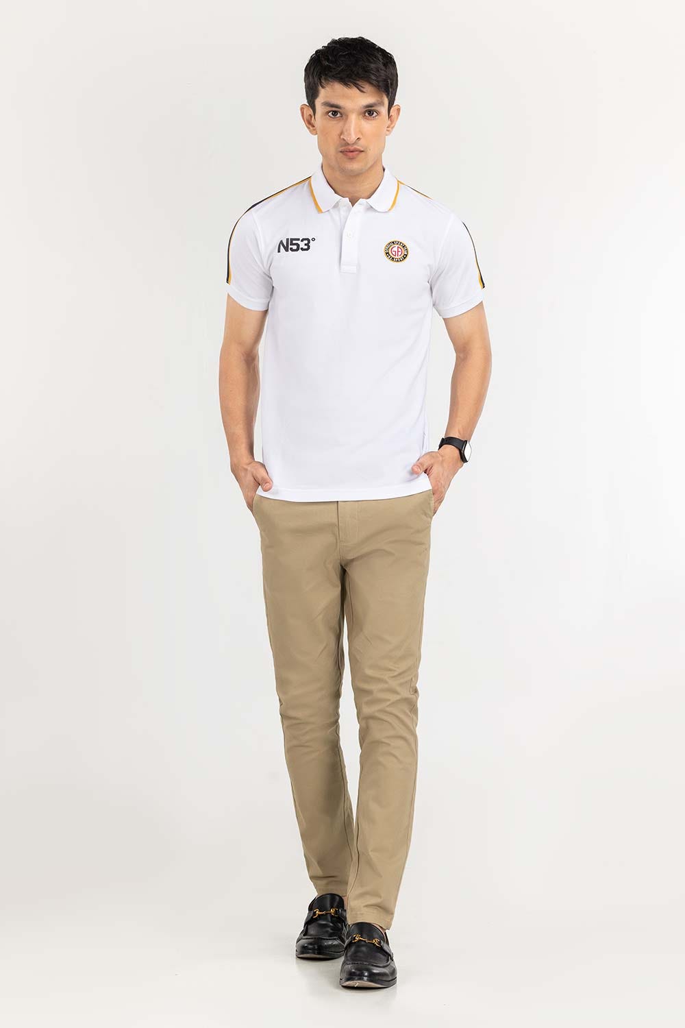 White Fashion Polo PS-FPK22-032