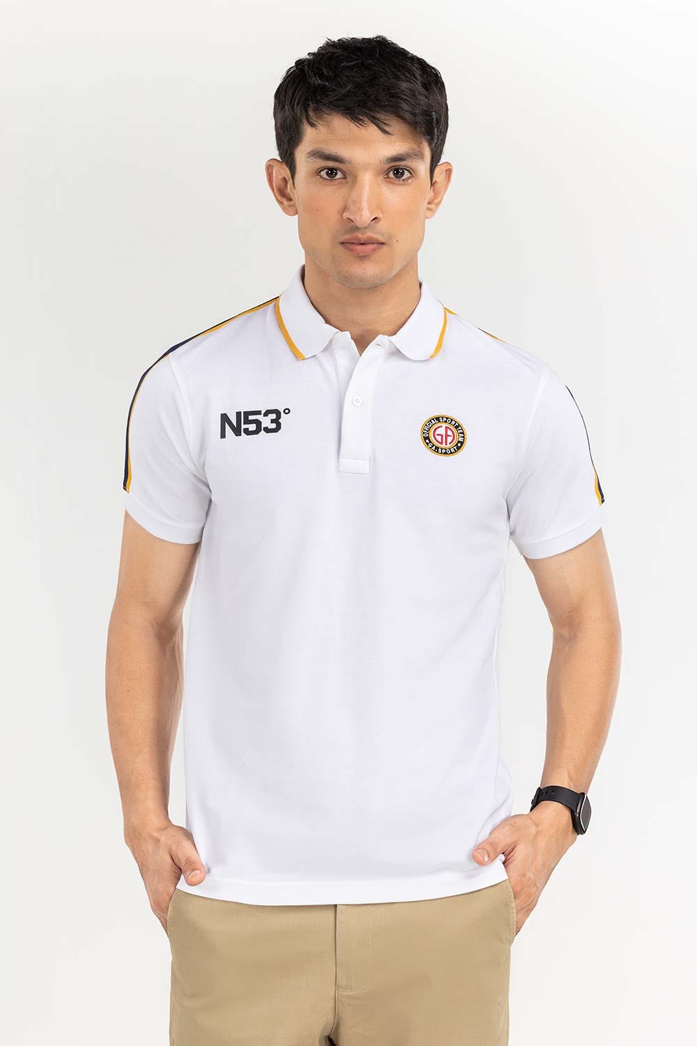 White Fashion Polo PS-FPK22-032