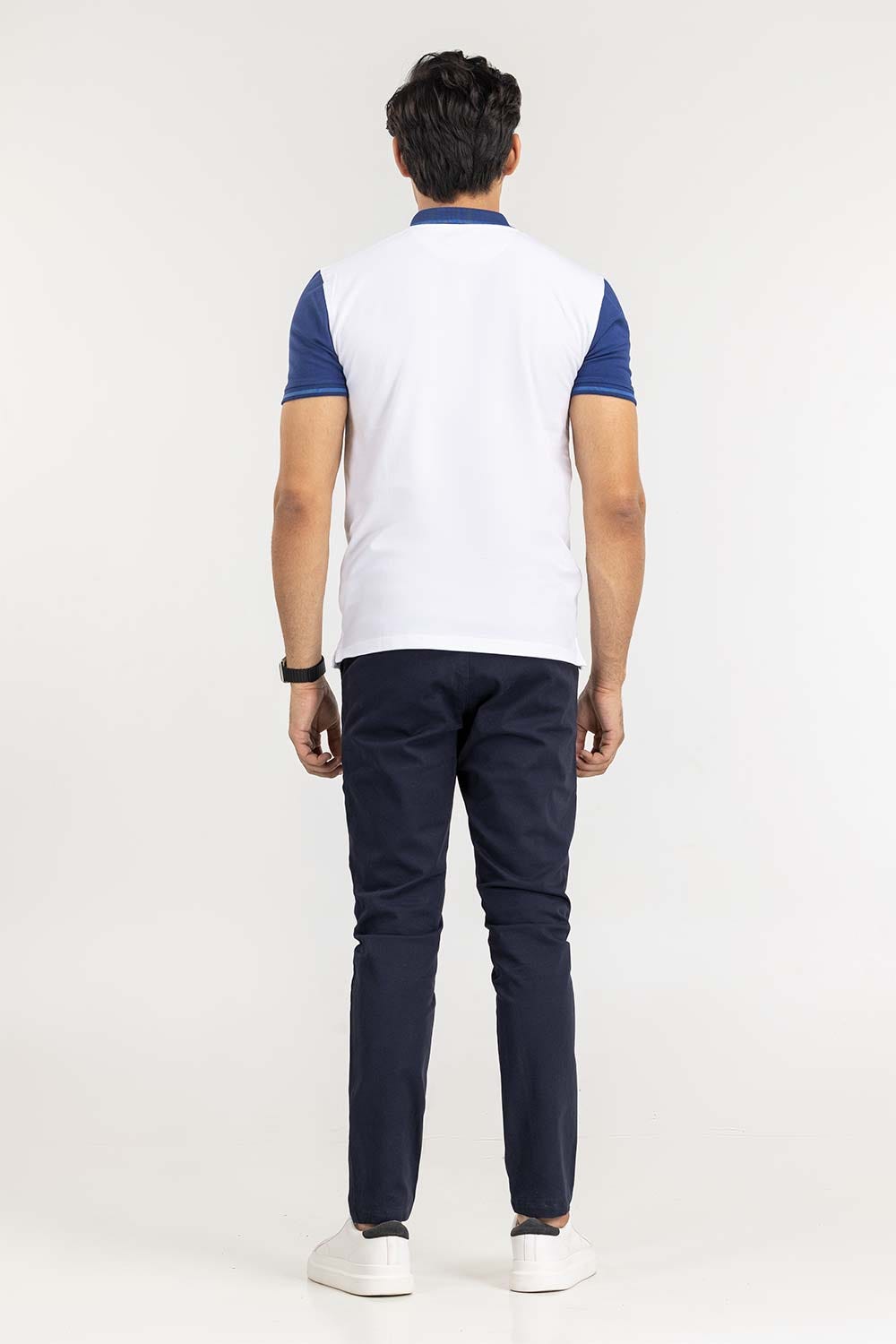 White Fashion Polo PS-FPK22-044