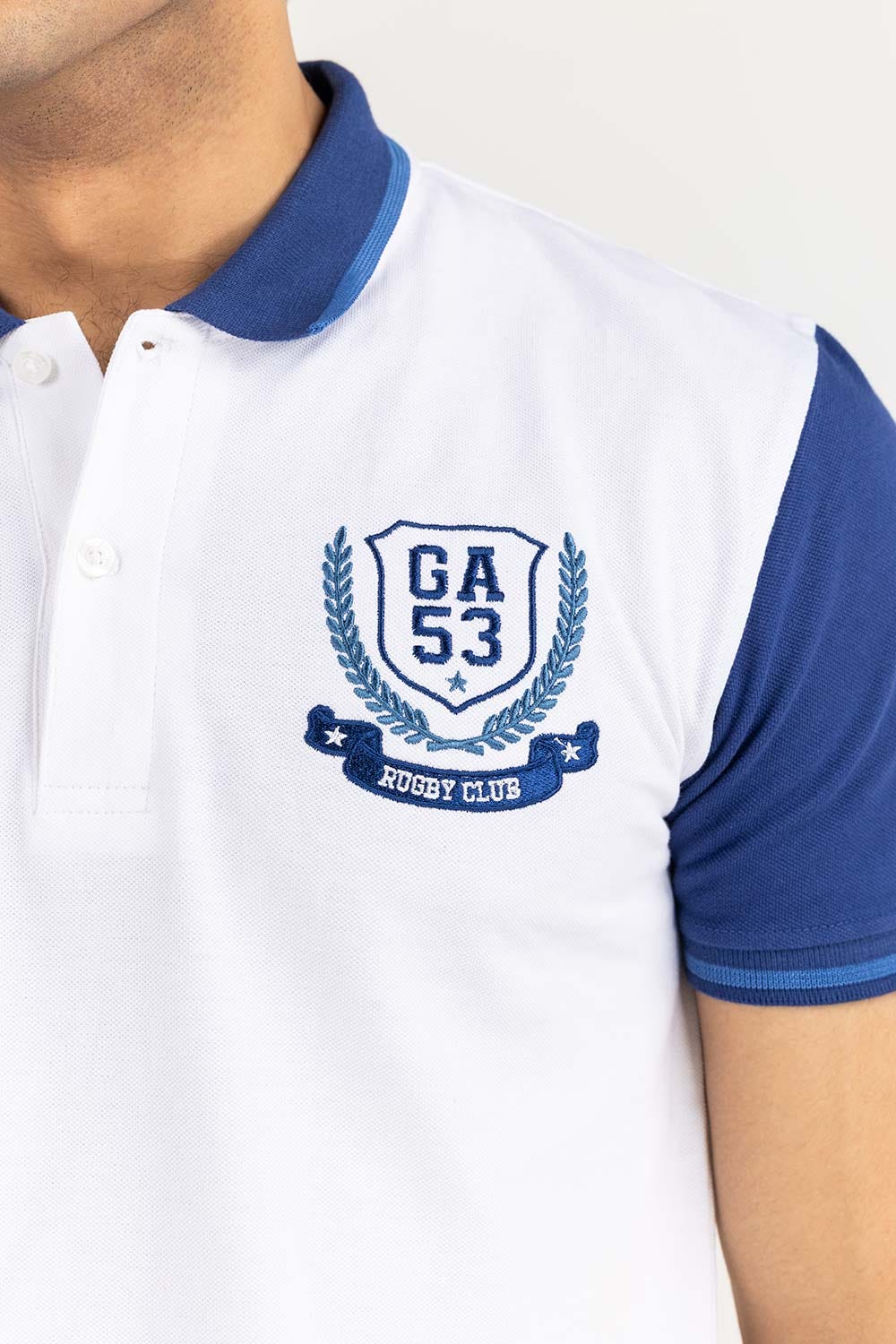 White Fashion Polo PS-FPK22-044