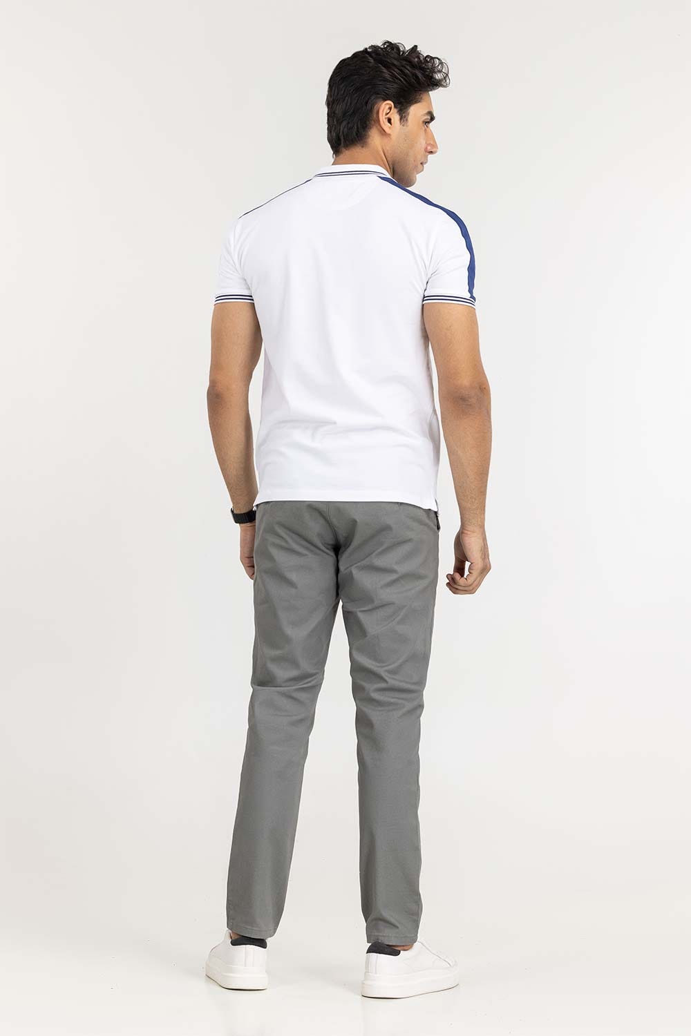 White Fashion Polo PS-FPK22-051