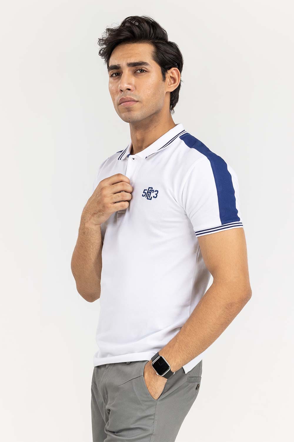 White Fashion Polo PS-FPK22-051