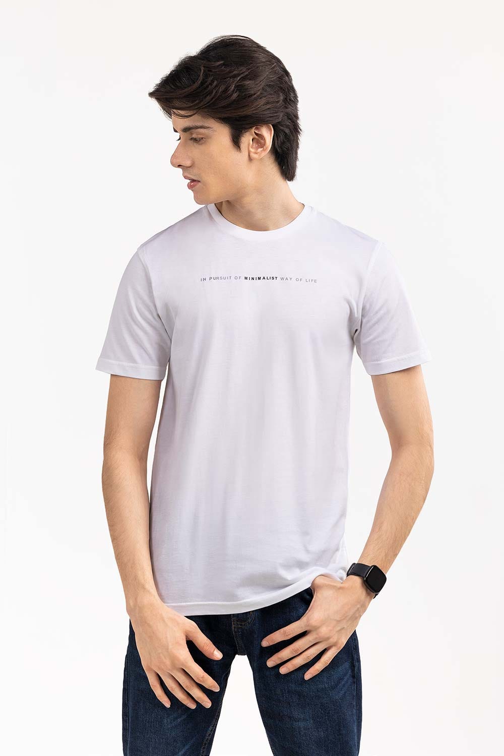White  Graphic T-Shirt JGP-D271