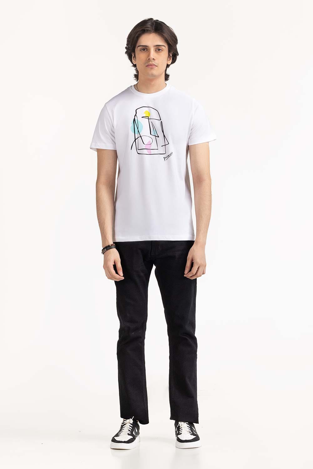 White Graphic Tee TS-CNSJ23-217