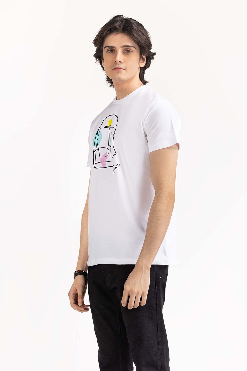 White Graphic Tee TS-CNSJ23-217