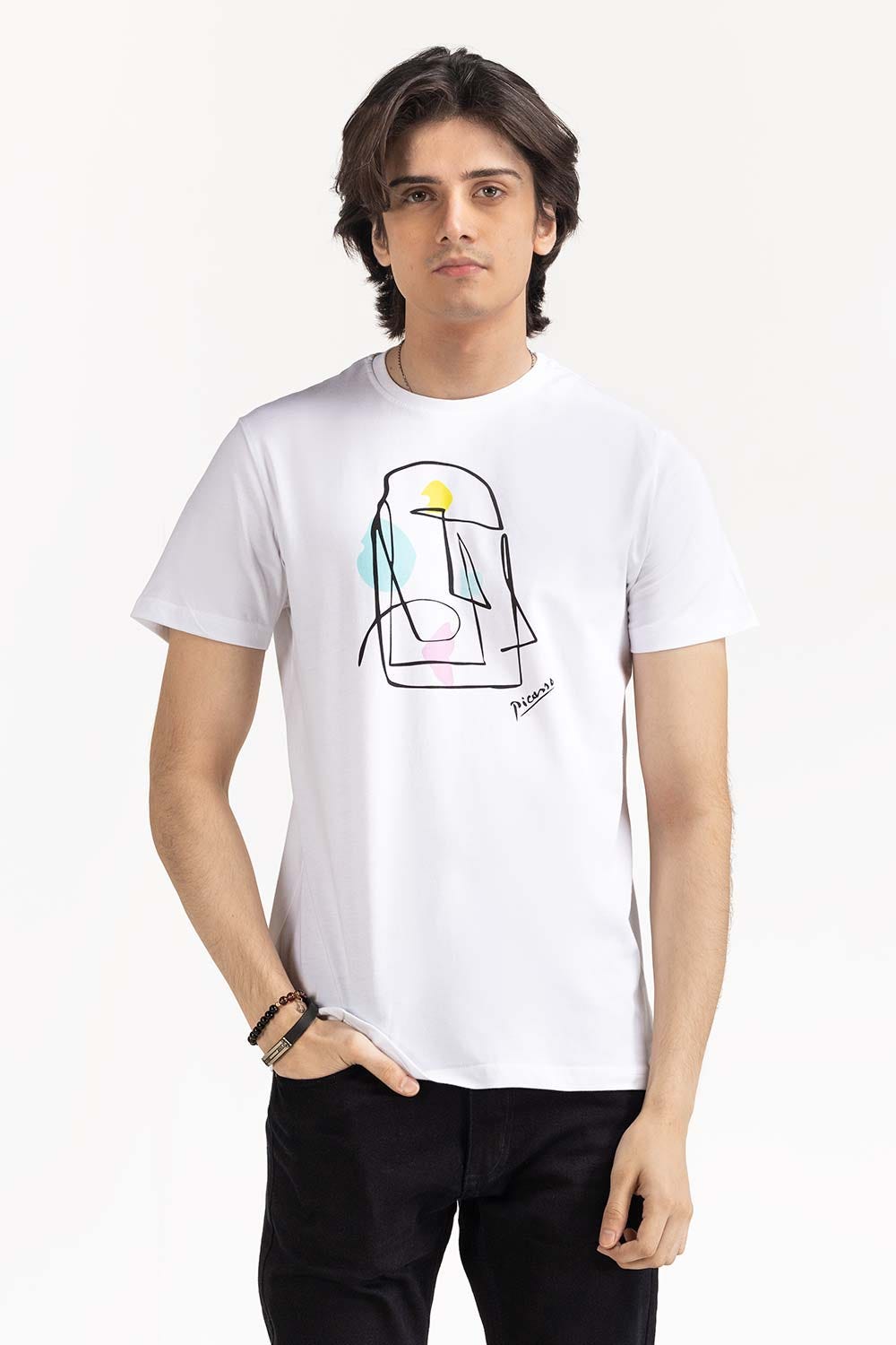White Graphic Tee TS-CNSJ23-217